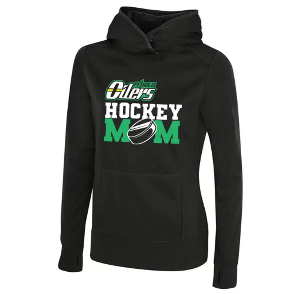 Petrolia Oilers U154C - Adult Hockey Mom Hooded Sweatshirt