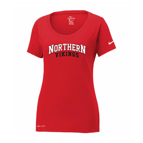 Northern Nike Ladies' Dri-FIT Cotton/Poly Scoop Neck Tee