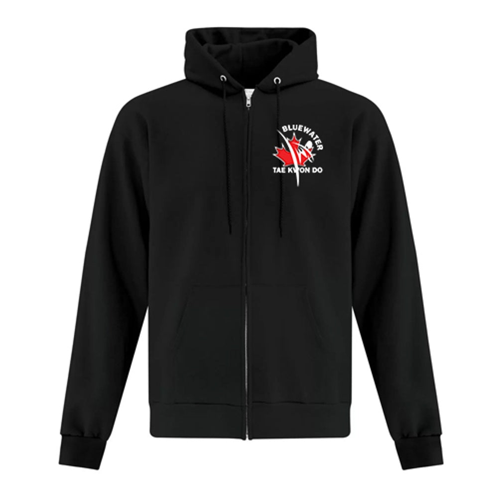 Bluewater Taekwondo Adult Everyday Fleece Full Zip Hooded Sweatshirt