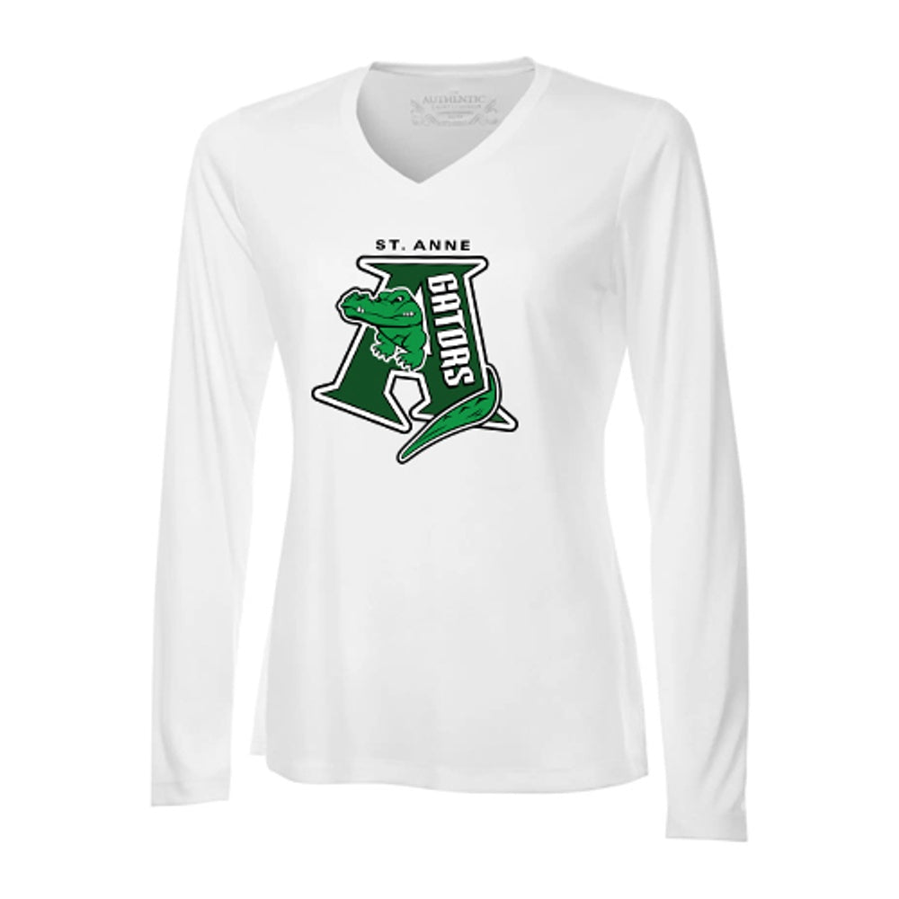 St Anne Ladies' Pro Team Long Sleeve V-Neck T-Shirt