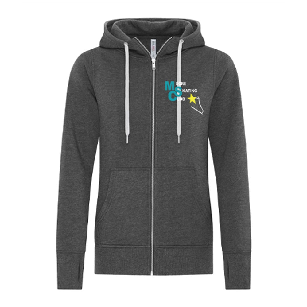 Moore Skate Club Ladies' EsActive Core Full Zip Hooded Sweatshirt