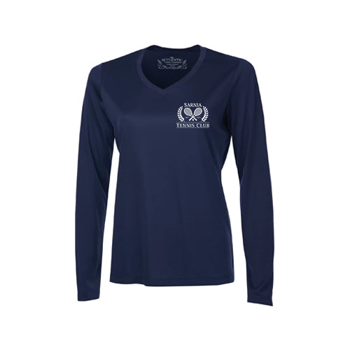 Sarnia Tennis Ladies' Pro Team Long Sleeve V-Neck T-Shirt