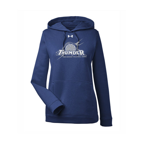 Twin Bridges Volleyball Ladies' Under Armour Hustle Pullover Hooded Sweatshirt