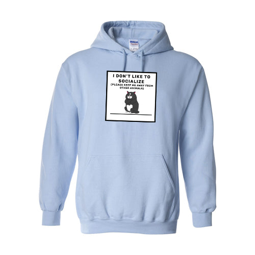 Anti-Social Cotton Hooded Sweatshirt