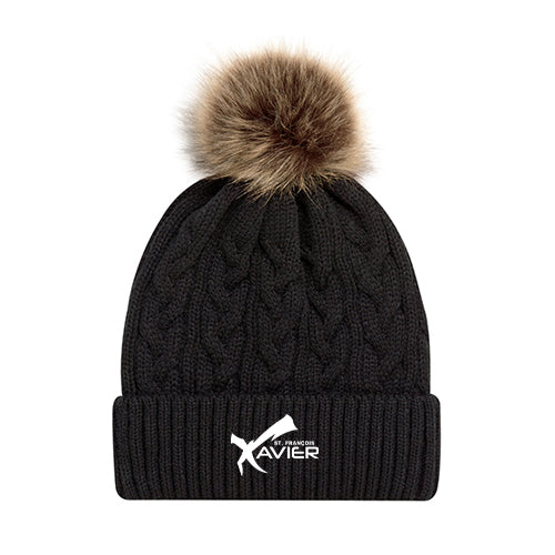 Saint-François-Xavier Faux Fur Pom Pom Toque