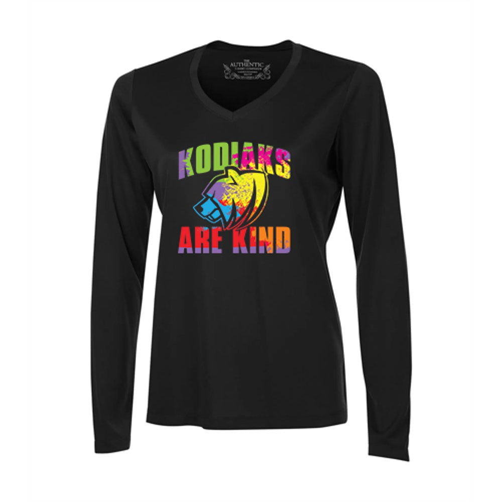 Kinnwood Ladies' Pro Team Long Sleeve V-Neck T-Shirt