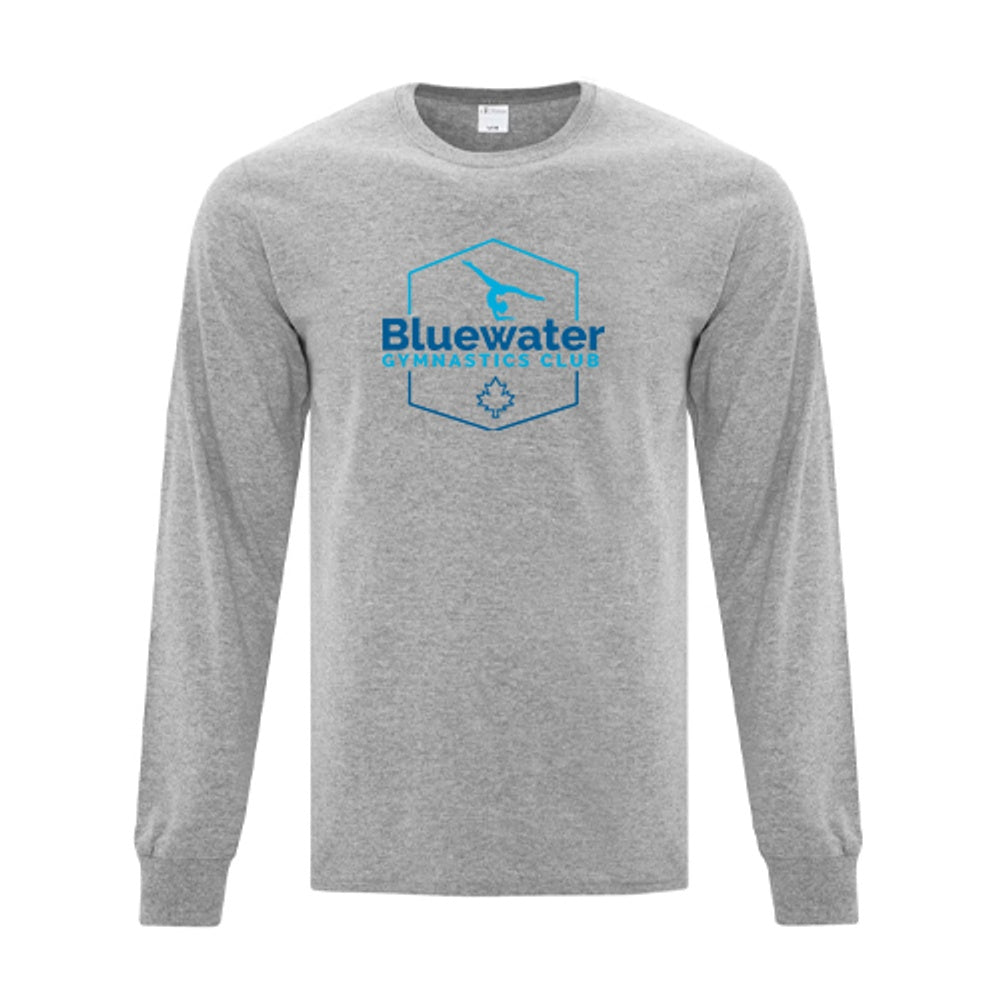 Bluewater Gymnastics Adult Everyday Cotton Long Sleeve T-Shirt