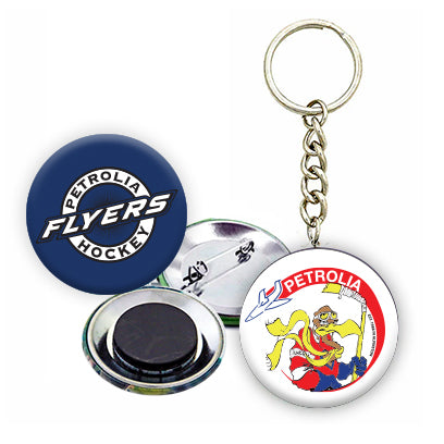 Petrolia Flyers - Buttons, Magnets & Keychains