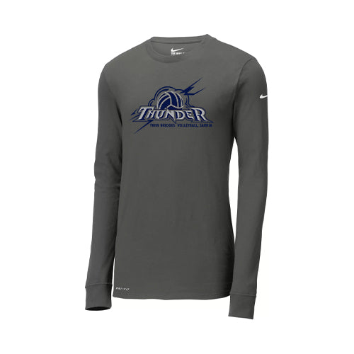 Twin Bridges Volleyball Adult Nike Dri-FIT Cotton/Poly Long Sleeve Tee