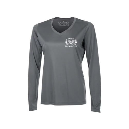 Sarnia Tennis Ladies' Pro Team Long Sleeve V-Neck T-Shirt