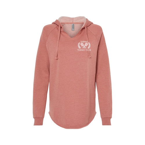 Sarnia Tennis Ladies' California Wave Wash Hooded Sweatshirt