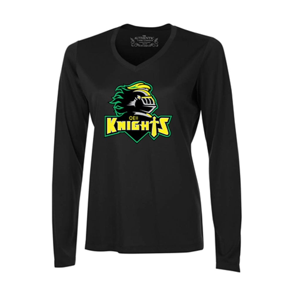 Queen Elizabeth II Sarnia Ladies' Pro Team Long Sleeve V-Neck T-Shirt