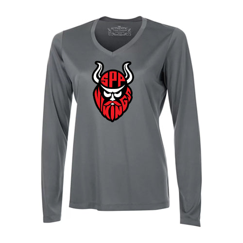 St Philip Ladies' Pro Team Long Sleeve V-Neck T-Shirt