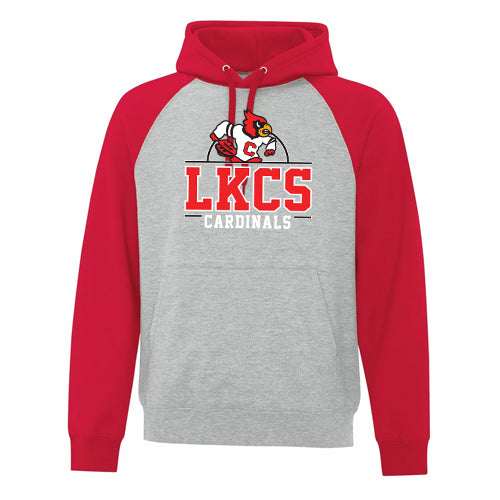 Lambton Kent Composite School Everyday Fleece Two Tone Hooded Sweatshirt