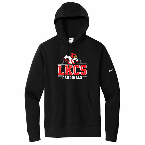 Lambton Kent Composite School Nike Club Fleece Sleeve Swoosh Pullover Hoodie