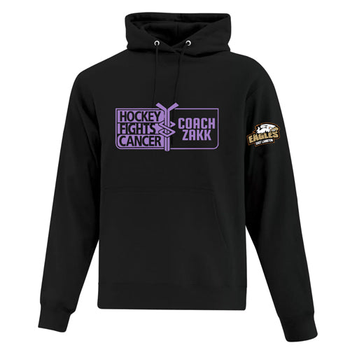 East Lambton Minor Hockey Adult Fleece "COACH ZAKK" Hooded Sweatshirt