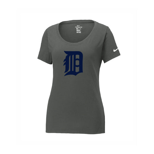 Dresden Minor Baseball Ladies' Nike Dri-FIT Cotton/Poly Scoop Neck Tee