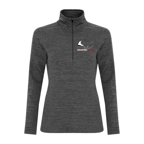 Watford Skating Club Ladies' Dynamic Heather Fleece 1/2 Zip Sweatshirt