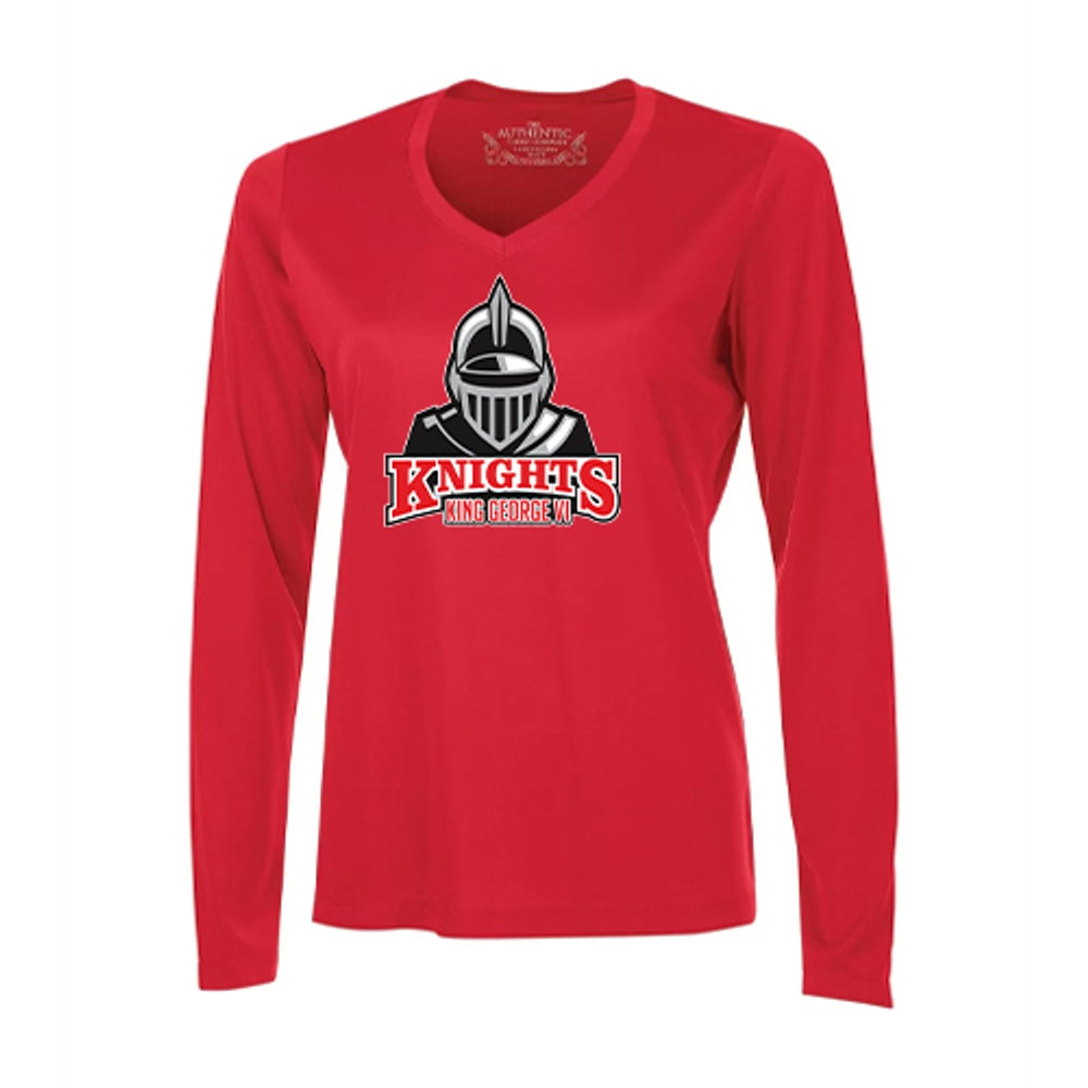 King George Ladies' Pro Team Long Sleeve V-Neck T-Shirt