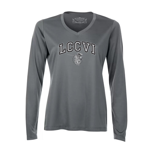 Lambton Central Ladies' Pro Team Long Sleeve V-Neck T-Shirt