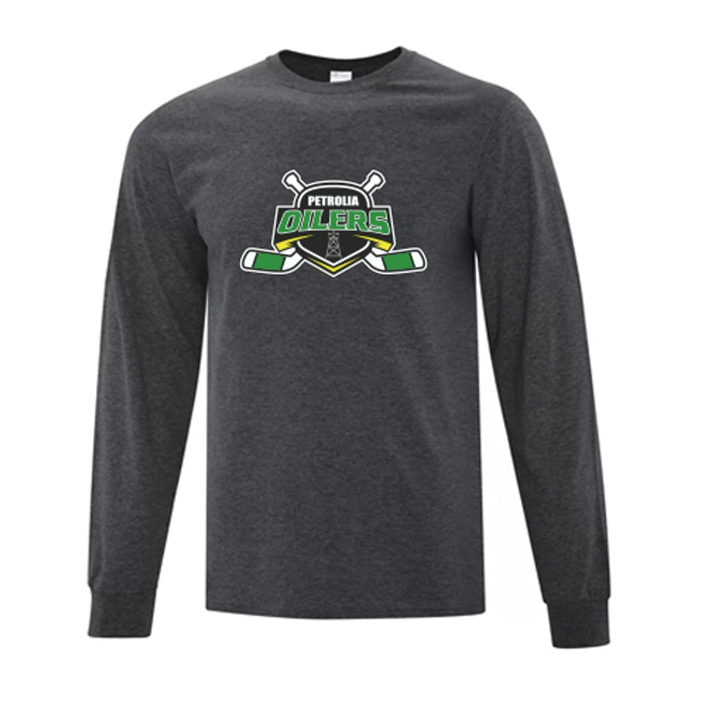 Petrolia Oilers U154C - Adult Long Sleeve Cotton T-Shirt