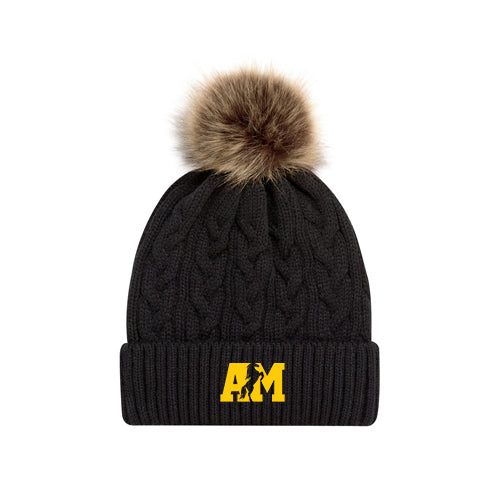 Alexander Mackenzie Faux Fur Pom Pom Toque