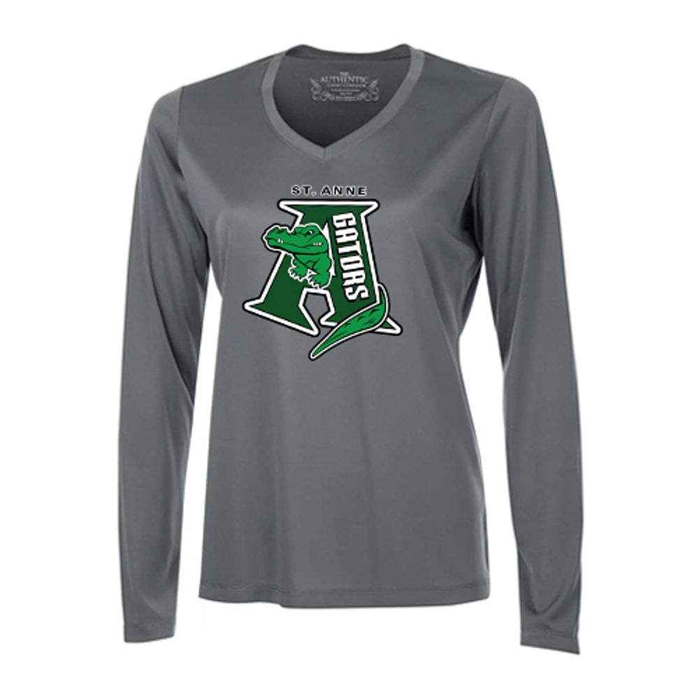 St Anne Ladies' Pro Team Long Sleeve V-Neck T-Shirt