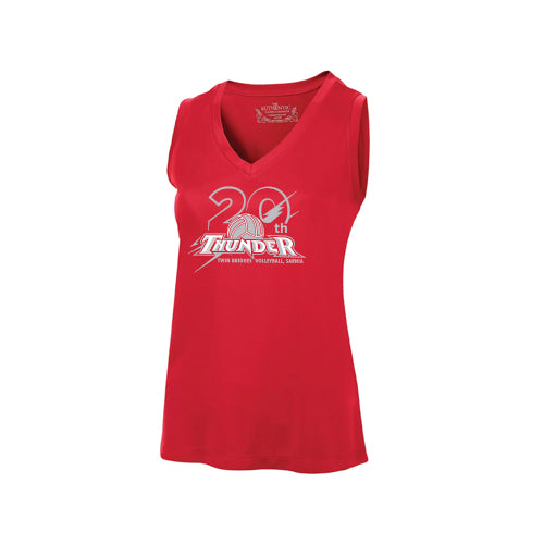 Twin Bridges Volleyball Ladies' Pro Team Sleeveless V-Neck Tee