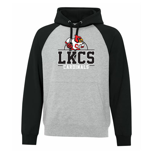 Lambton Kent Composite School Everyday Fleece Two Tone Hooded Sweatshirt