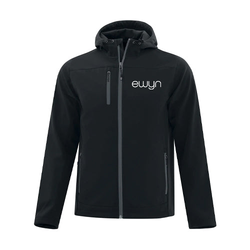 Ewyn Adult Coal Harbour Everyday Hooded Water Repellent Soft Shell Jacket