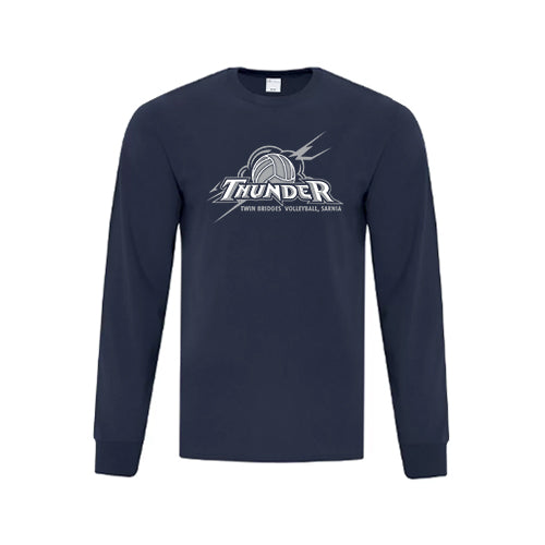 Twin Bridges Volleyball Adult Everday Cotton Long Sleeve T-Shirt