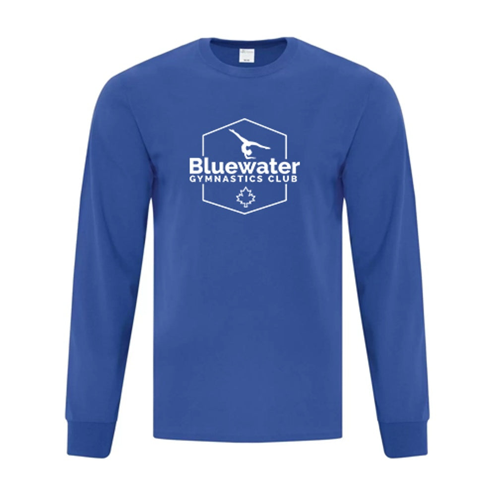 Bluewater Gymnastics Adult Everyday Cotton Long Sleeve T-Shirt