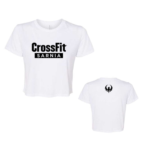 Phoenix Crossfit Ladies' Bella + Canvas Flowy Cropped T-Shirt