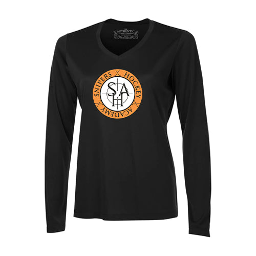 SHA Hockey Ladies' Pro Team Long Sleeve V-Neck T-Shirt