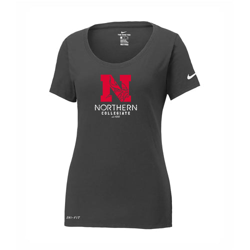 Northern Nike Ladies' Dri-FIT Cotton/Poly Scoop Neck Tee