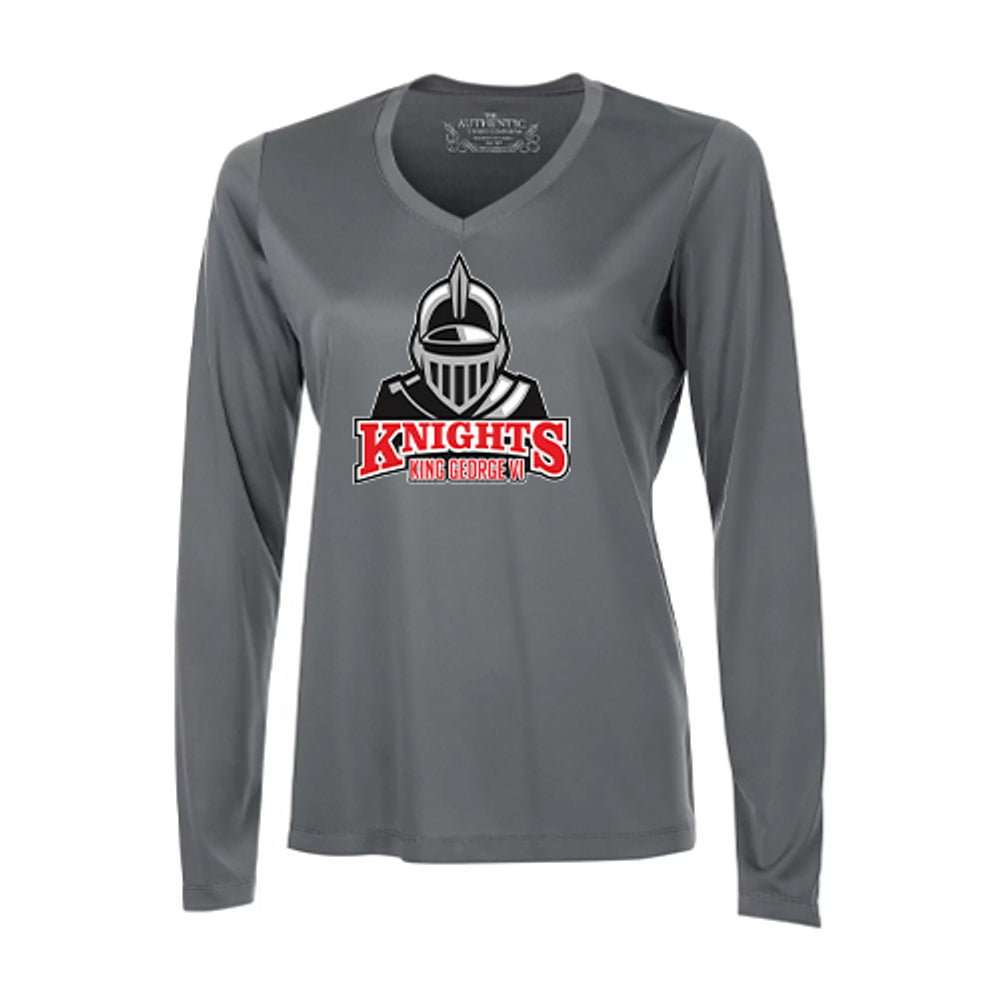 King George Ladies' Pro Team Long Sleeve V-Neck T-Shirt