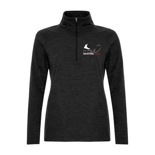 Watford Skating Club Ladies' Dynamic Heather Fleece 1/2 Zip Sweatshirt