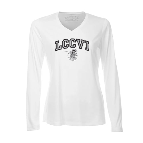 Lambton Central Ladies' Pro Team Long Sleeve V-Neck T-Shirt