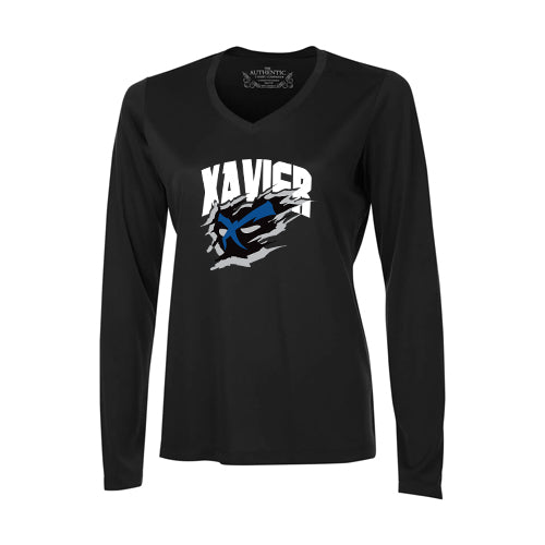 Saint-François-Xavier Ladies' Pro Team Long Sleeve V-Neck T-Shirt