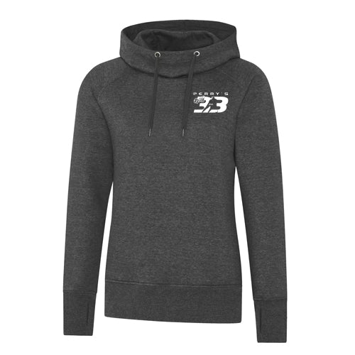 Perry 3-on-3 Premium Ladies Hooded Sweatshirt