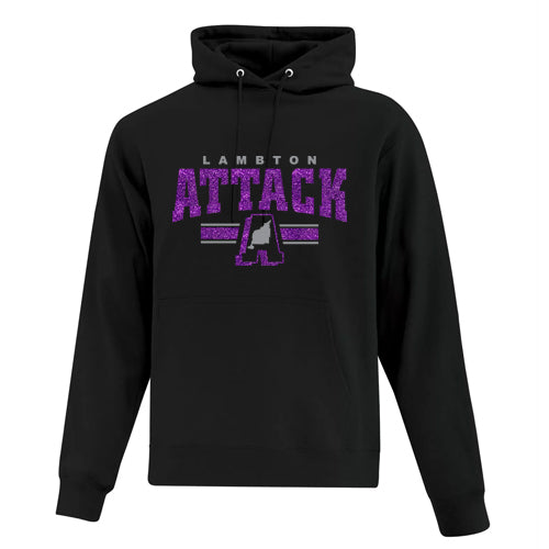 Lambton Attack Adult Sparkle Hooded Sweatshirt