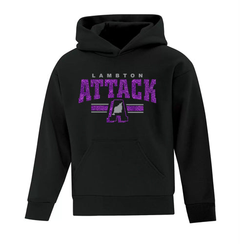 Lambton Attack Youth Sparkle Hooded Sweatshirt