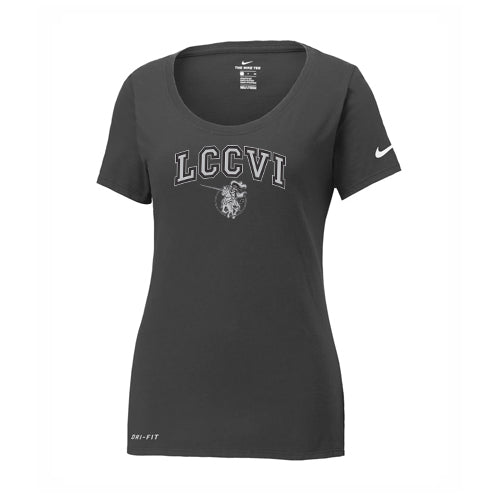 Lambton Central Nike Ladies' Dri-FIT Cotton/Poly Scoop Neck Tee