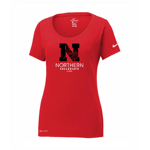 Northern Nike Ladies' Dri-FIT Cotton/Poly Scoop Neck Tee