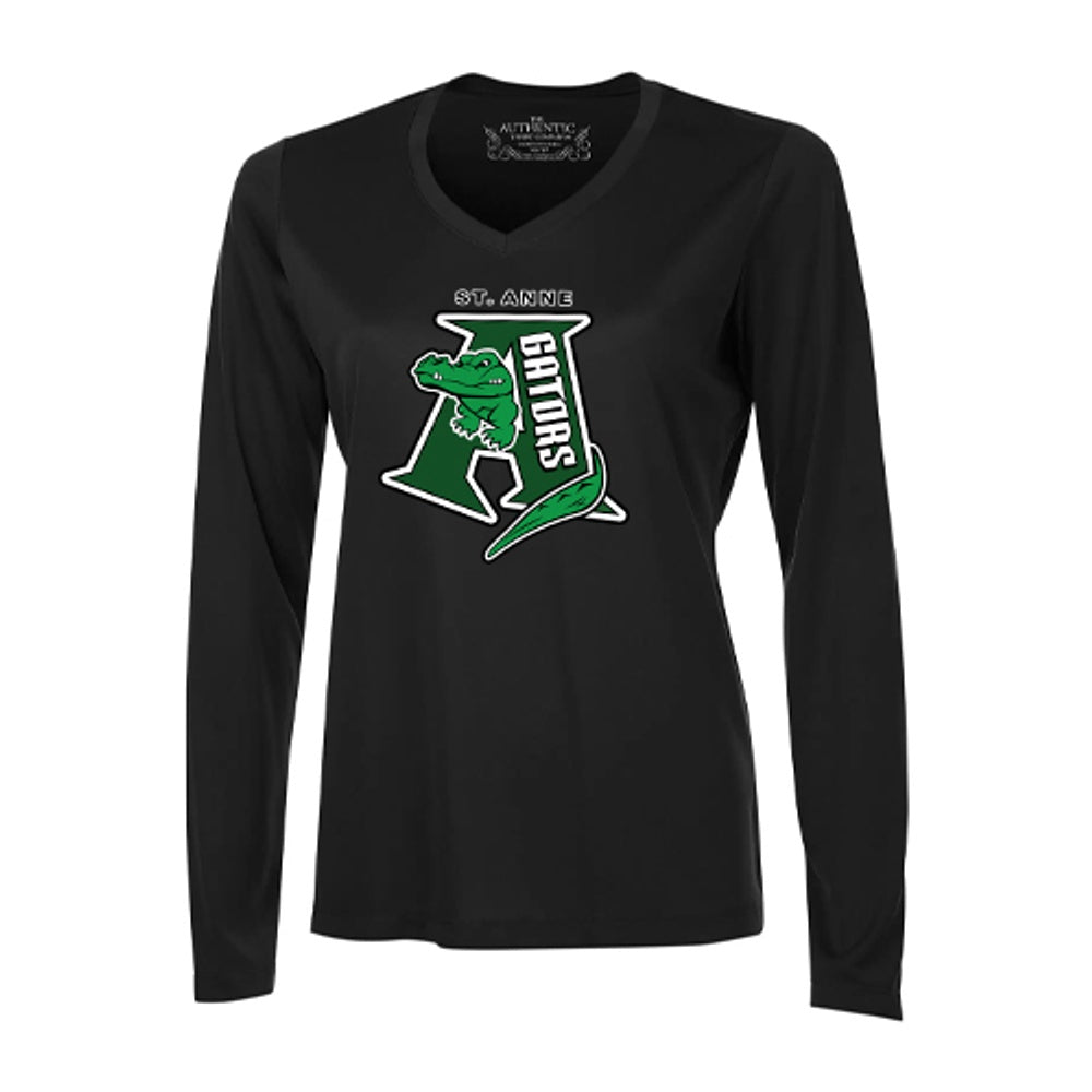 St Anne Ladies' Pro Team Long Sleeve V-Neck T-Shirt