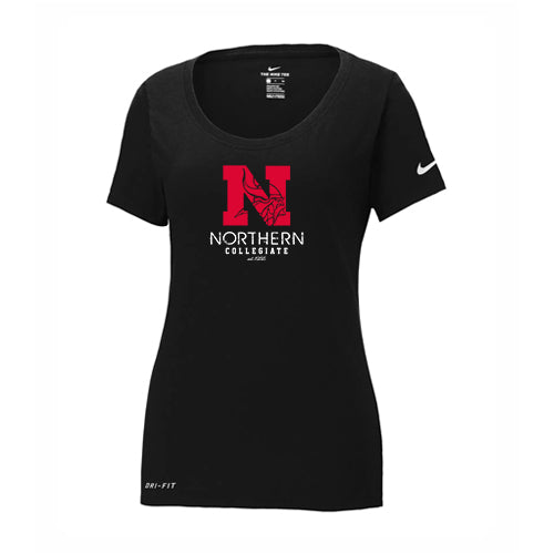 Northern Nike Ladies' Dri-FIT Cotton/Poly Scoop Neck Tee