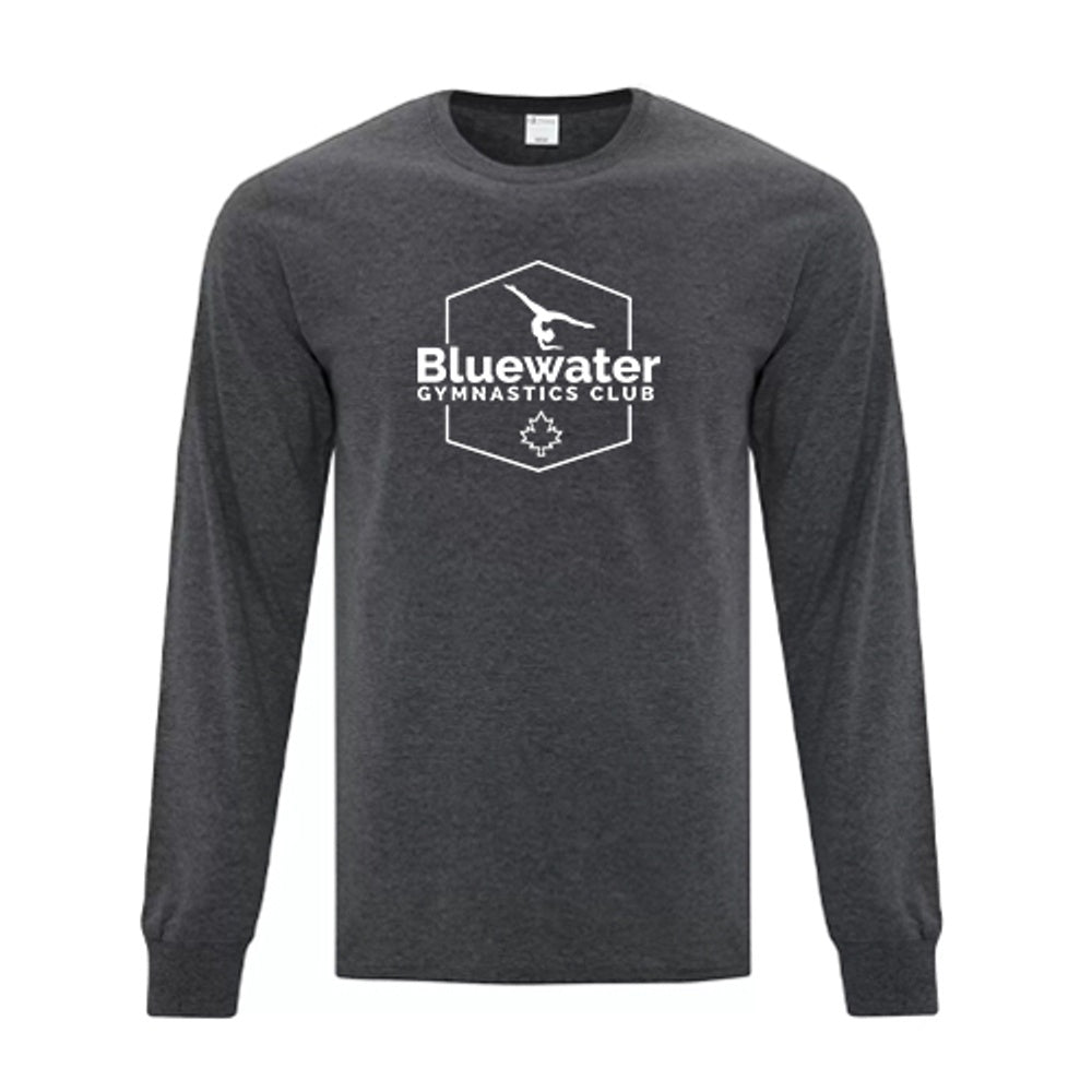 Bluewater Gymnastics Adult Everyday Cotton Long Sleeve T-Shirt