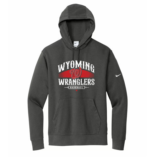 Wyoming Wrangler - Adult Vintage Nike Fleece Hooded Sweatshirt