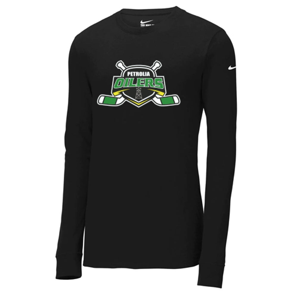 Petrolia Minor Hockey U15B - Adult Nike Dri-FIT Cotton/Poly Long Sleeve Tee