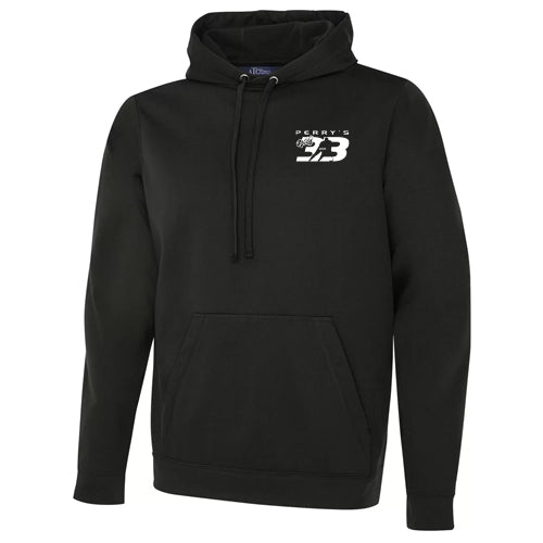 Perry 3-on-3 Youth Performance Polyester Hooded Sweatshirt